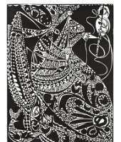 Édes kezem miért nem fontál  Méret: 52x38 Anyag: papír Készítés éve: 1982