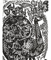 Szomorú fűzfának harminchárom ága  Méret: 52x38 Anyag: papír Készítés éve: 1982